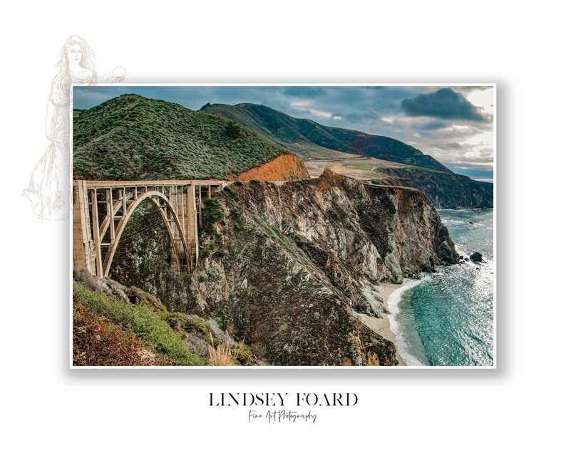 California Photography, Bixby Bridge Photo, Big Sur Photo, California, Pacific Ocean, Cliffs, Travel Photography, Wall Art, Home Decor immagine 3