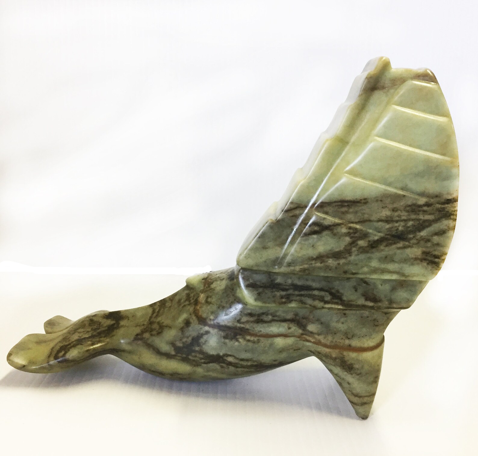 Emerging Whale Soapstone Carving Etsy