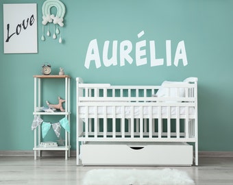 Personalized Baby Name Wall Decal – Nursery Decor, Custom Font