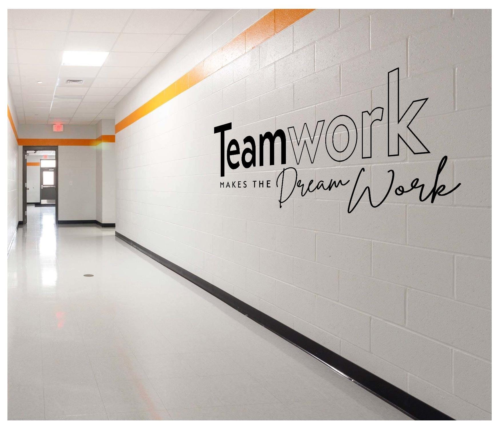Teamwork Makes the Dream Work Wall Decal – Teamwork Wall Art ...