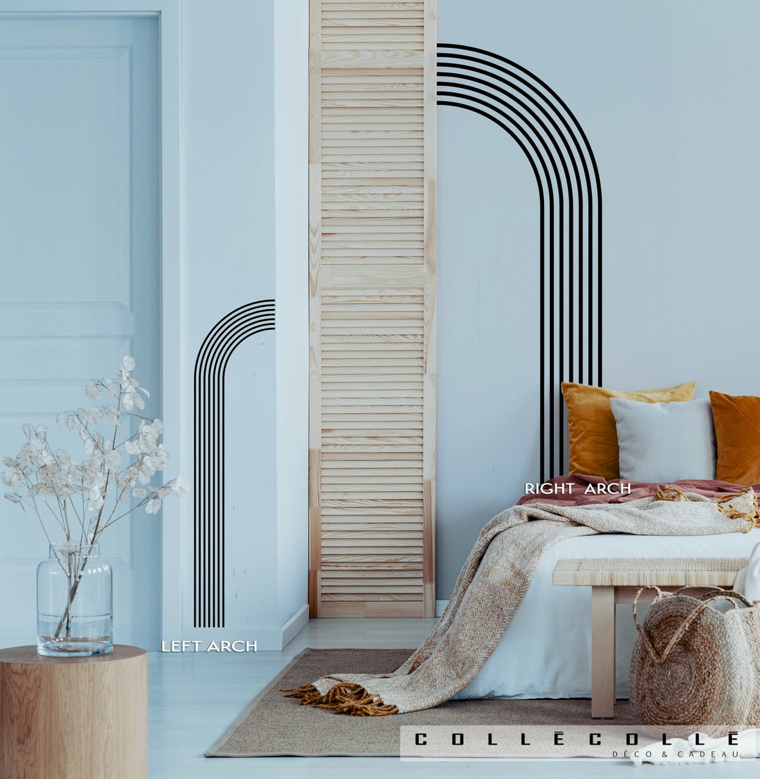 Line Arch Wall Decal – Boho Geometric Wall Art - Etsy