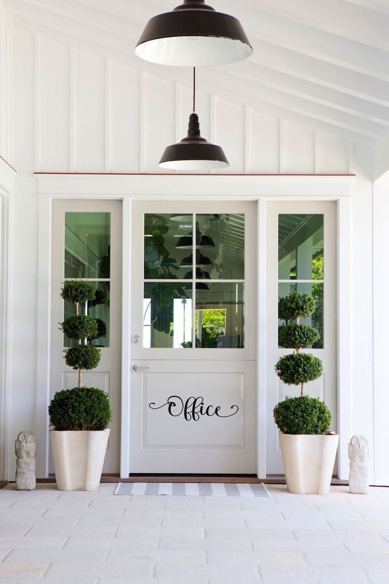 OFFICE Door Decal Office Wall Decal Office Glass Vinyl Etsy