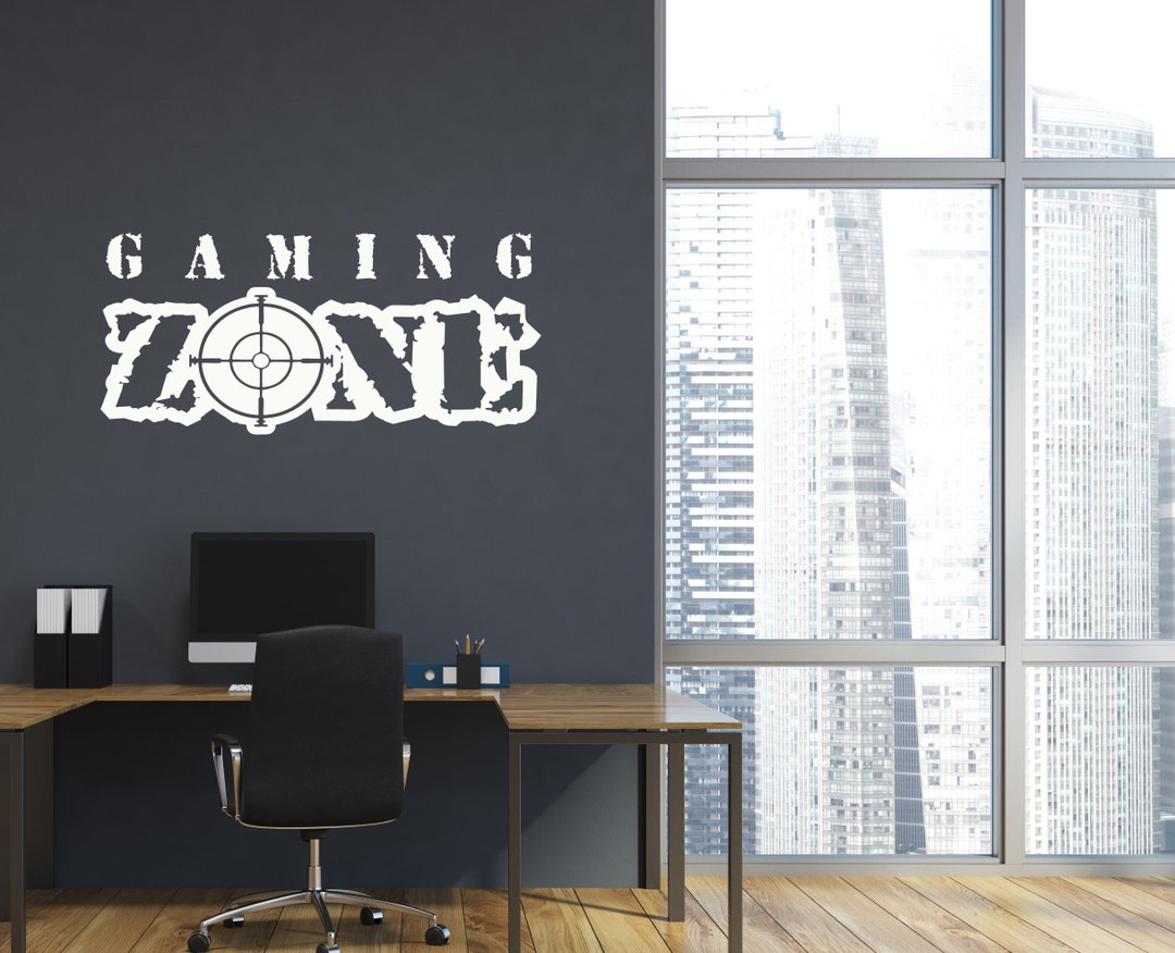 Gaming Zone Wall Decal Game Room Sticker for Children and Etsy