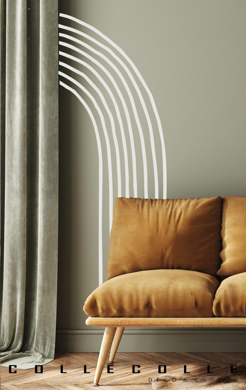 Line Arch Wall Decal - Geometric Boho Decor - Etsy Canada