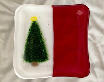 Sparkling Christmas tree dish