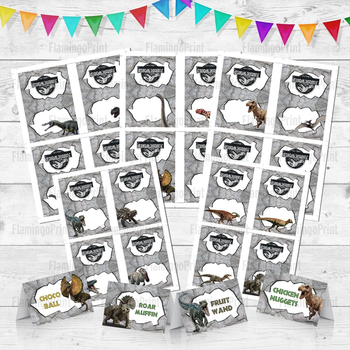 Instant Download Digital Jurassic World Food tent. Jurassic | Etsy