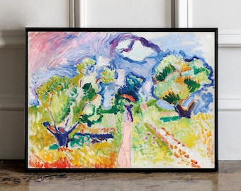 Henri Matisse exhibition Poster, Henri Matisse Wall art, Henri Matisse print, Exhibition Print, Matisse landscape poster, Matisse wall decor