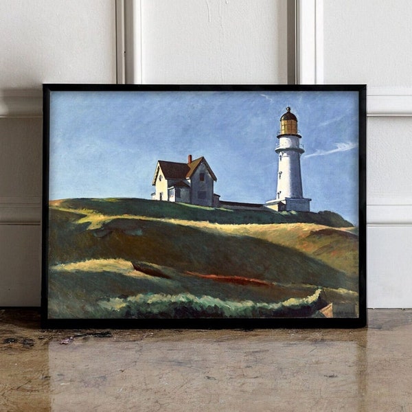 Póster de Edward Hopper Lighthouse Hill (1927), impresión de Edward Hopper, arte de pared de Edward Hopper, impresión de exposición de Edward Hopper