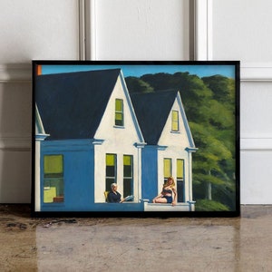 Edward Hopper Second Story Sunlight poster, Edward Hopper print, Edward Hopper wall art, Edward Hopper exhibition print
