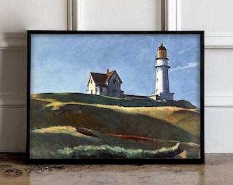 Edward Hopper Lighthouse Hill (1927) Plakat, Edward Hopper Druck, Edward Hopper Wandkunst, Edward Hopper Ausstellungsdruck