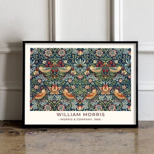 William Morris Poster, William Morris Print, William Morris FLoral Art, Vintage Poster, Floral Print, Floral Vintage Print