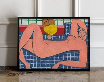 Henri Matisse grand nu couché 1935 affiche, art mural Henri Matisse, impression de femme nue Henri Matisse, impression de Femme, Matisse affiche nue