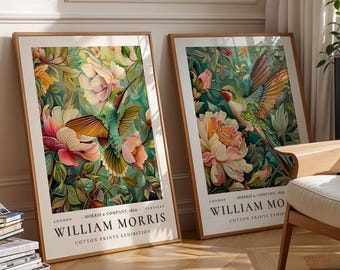 Conjunto de 2 pósteres de William Morris, impresión de William Morris, arte de Morris, póster vintage, arte textil, idea de regalo para amigos, regalo para mamá