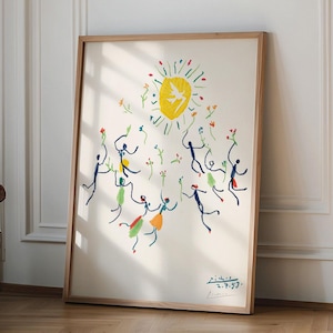 Stampa artistica di Pablo Picasso, poster della mostra di Pablo Picasso, stampa artistica da parete neutra minimalista, stampa moderna, idea regalo, arredamento per la casa di Picasso