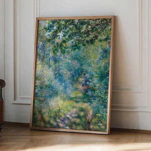 Pierre-Auguste Renoir, Im Wald Druck, Pierre-Auguste Renoir Ausstellungsplakat, Pierre-Auguste Renoir Ausstellungsdruck, trendige Wandkunst