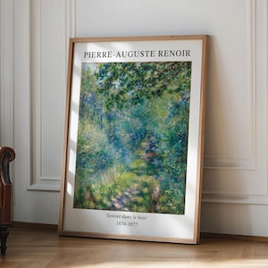 Im Wald von Pierre-Auguste Renoir Poster, Pierre-Auguste Renoir Ausstellungsdruck, Pierre-Auguste Renoir Poster, Renoir Wandkunst