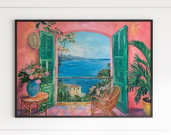Henri Matisse Landscape Poster, Henri Matisse Pink Wall art, Henri Matisse Exhibition Print, Matisse landscape poster, Gift Idea for her