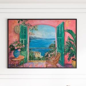 Affiche paysage Henri Matisse, art mural rose Henri Matisse, impression de l'exposition Henri Matisse, affiche paysage Matisse, idée cadeau pour elle