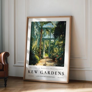 Kew Gardens Wand Kunstdruck, William Morris Poster, Vintage Poster, Vintage Country Blumen, Kew Gardens Poster, London Print, Geschenkidee