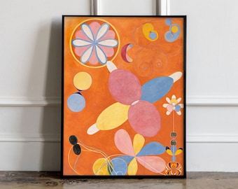 Hilma af Klint Art Print, Hilma af Klint Poster, Abstract Poster, Art Reproduction, Hilma af Klint print, The Ten Largest, No.4