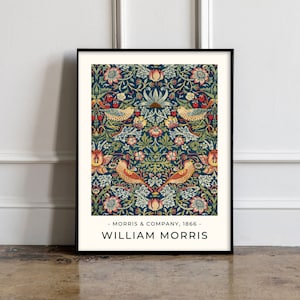 William Morris Poster, William Morris Print, William Morris FLoral Art, Vintage Poster, Floral Print, Floral Vintage Print