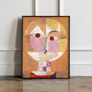 Paul Klee Senecio Print, Paul Klee Poster, Paul Klee Art, Bauhaus Print, Bauhaus Exhibition Poster, Scandinavian Decor, Minimalist Decor