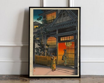 Tsuchiya Koitsu Japanese vintage woodblock poster, Tsuchiya Koitsu Print, Japanese Art Print, Japanese VIntage Art, Japanese modern print