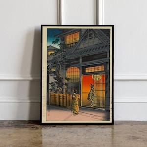 Tsuchiya Koitsu Japanese vintage woodblock poster, Tsuchiya Koitsu Print, Japanese Art Print, Japanese VIntage Art, Japanese modern print