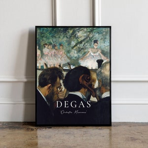 Edgar Degas Musicians in the Orchestra Print, Degas Ballerina Poster, Degas Exhibition Poster, Degas wall Art, Ballet Print, Dancer Print