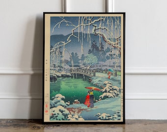 Tsuchiya Koitsu Japanese vintage woodblock poster, Tsuchiya Koitsu Print, Japanese Art Print, Japanese VIntage Art, Japanese modern print