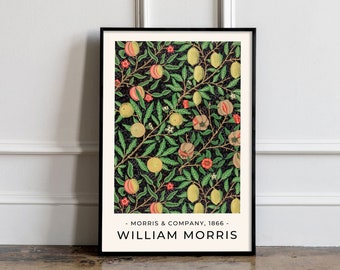 William Morris Poster, William Morris Druck, William Morris Kunst, Vintage Poster, Floral Print, Citrus Fruit Print