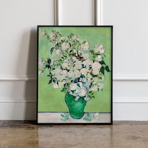 Vincent Van Gogh Posters, Roses (1890) Poster, Van Gogh Wall art, Vincent Van Gogh Print, Van Gogh Exhibition Poster, Sunflower print