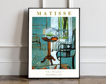 Henri Matisse The Window Poster, Henri Matisse Wall art, Henri Matisse print, Exhibition Print, Henri Matisse Wall Decor, Gift Idea