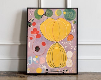 Hilma af Klint Art Print, Hilma af Klint Poster, Abstract Poster, Art Reproduction, Hilma af Klint print, The Ten Largest, No. 7 Adulthood