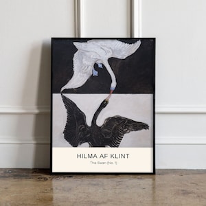 Hilma af Klint Art Print, Hilma af Klint Poster, Abstract Poster, Art Reproduction, Hilma af Klint print, El Cisne, No. 1