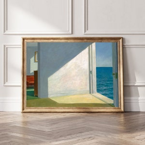 Póster de Edward Hopper Rooms by the Sea (1951), impresión de Edward Hopper, decoración de pared de Edward Hopper, impresión de exposición de Edward Hopper