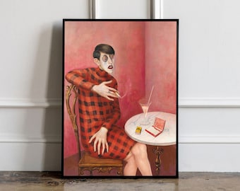 Otto Dix - Portrait of S. Von Harden Print, Otto Dix Exhibition poster, Minimalist Print, Gift Idea, Contemporary Print, Modern Art Print