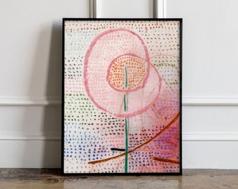 Paul Klee Blossoming (1934) Wydruk, Plakat Paula Klee, Sztuka Paula Klee, Wydruk Bauhaus, Plakat Bauhaus, Wystrój skandynawski, Wystrój minimalistyczny