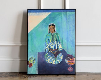 Henri Matisse Zorah on the Terrace Poster Print, Henri Matisse Wall art decor, Matisse Home Decor, Matisse Wall Decor, Gift Idea