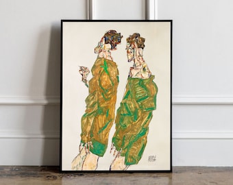 Egon Schiele Print - Devotion (1913), Egon Schiele Art Print, Egon Schiele Reproduction, Egon Schiele poster, Vintage Decor, Birthday Gift