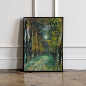 Pierre-Auguste Renoir The Covered Lane Print, Pierre-Auguste Renoir Ausstellungsposter, Pierre-Auguste Renoir Ausstellungsdruck