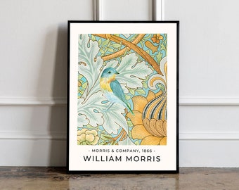 Affiche de William Morris, impression de William Morris, William Morris Green Art, affiche vintage, impression florale verte, impression vintage florale
