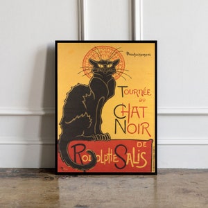 Vintage Poster Tournee du Chat Noir, Le Chat Noir Print, Cat Print, Cat Poster, Le Chat Noir by Theophile Alexandre Steinlen print
