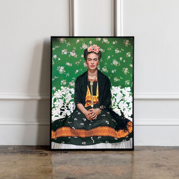 Rare Frida Kahlo Print, Wall Art Print Trendy, Frida Kahlo Poster, Photo rétro Frida Kahlo, Modern Art Print, vintage Wall Decor Art Print