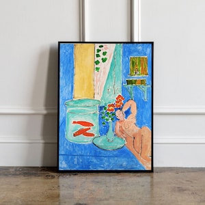 Henri Matisse Goldfish and Sculpture Poster, Henri Matisse Wall art, Henri Matisse print, Exhibition Print, Matisse Wall Decor, Home Decor