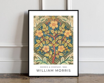 Affiche William Morris, William Morris Print, William Morris Green Art, Affiche vintage, Green Floral Print, Floral vintage Print