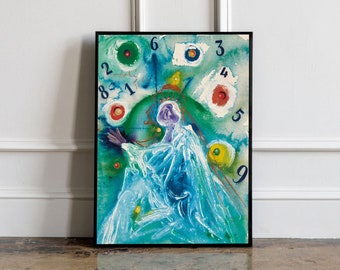 Salvador Dali Print, Salvador Dali Ausstellungsplakat, Dali Wanddekor, Dali Wandkunst, Surrealismus Poster, moderne Kunst, zeitgenössischer Druck