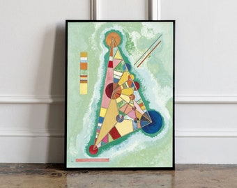Wasilly Kandinsky exhibition Print, Kandinsky Poster,  Kandinsky wall Art, Bauhaus Print, Bauhaus Exhibition Poster, Scandinavian Decor