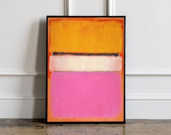 Affiche d’exposition Mark Rothko, Mark Rothko Art Print, Affiche d’art abstrait, Art moderne, Décor minimaliste, affiche d’exposition vintage