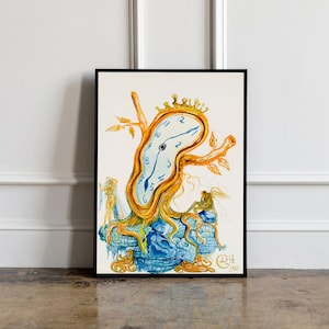 Salvador Dali Print, Salvador Dali Ausstellungsplakat, Dali Wanddekor, Dali Wandkunst, Surrealismus Poster, moderne Kunst, zeitgenössischer Druck